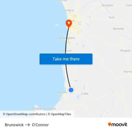 Brunswick to O'Connor map