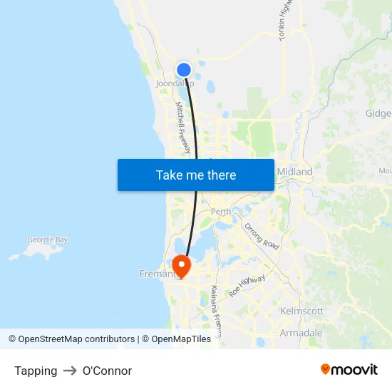 Tapping to O'Connor map