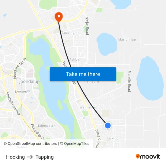 Hocking to Tapping map