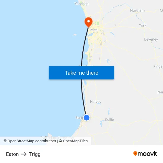 Eaton to Trigg map