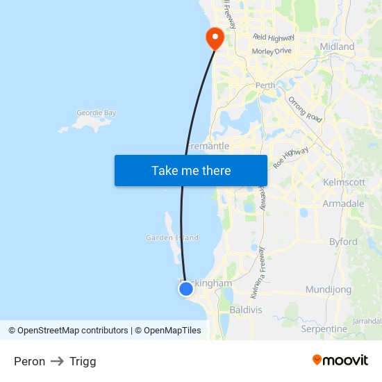 Peron to Trigg map