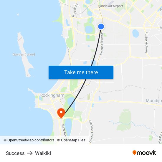 Success to Waikiki map