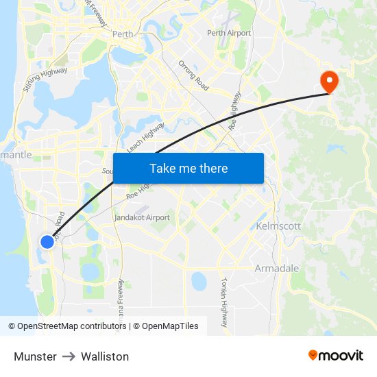 Munster to Walliston map