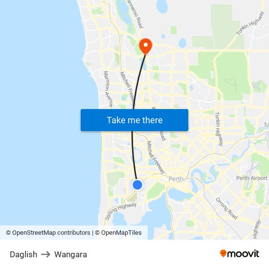 Daglish to Wangara map