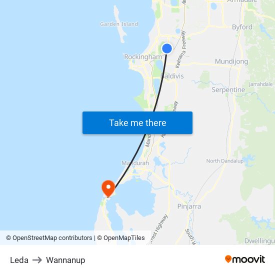 Leda to Wannanup map