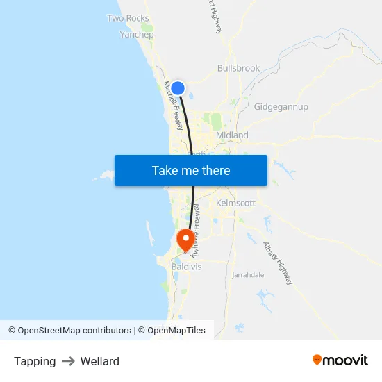 Tapping to Wellard map
