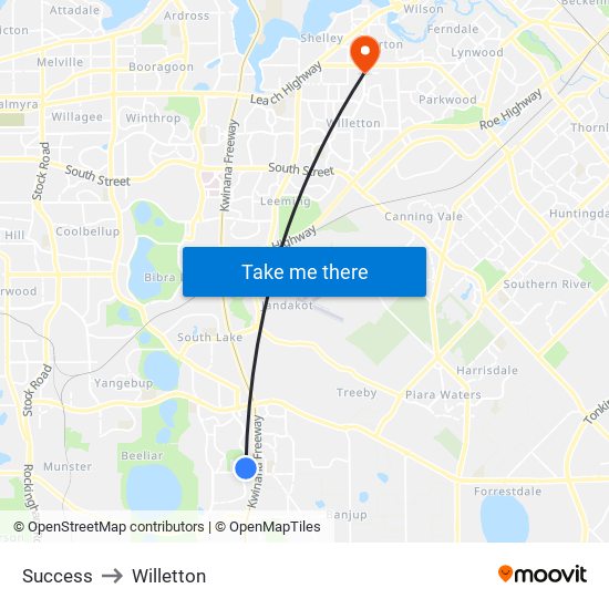 Success to Willetton map