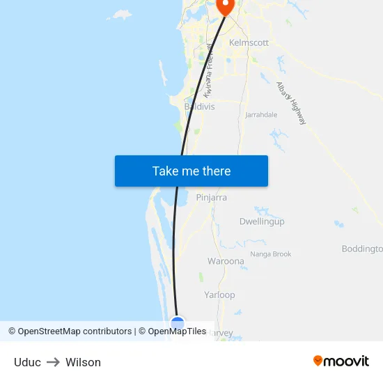 Uduc to Wilson map