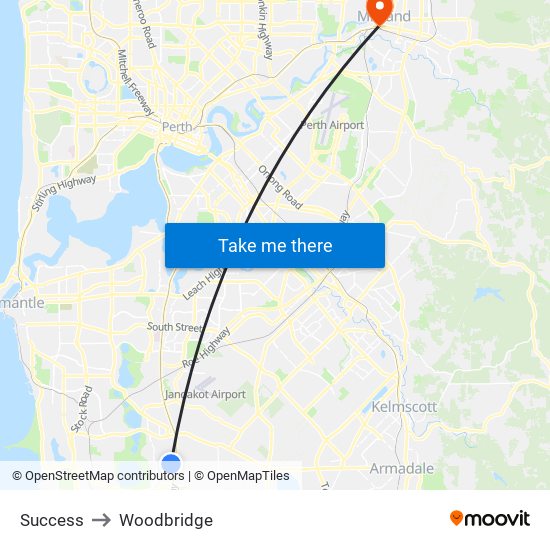 Success to Woodbridge map