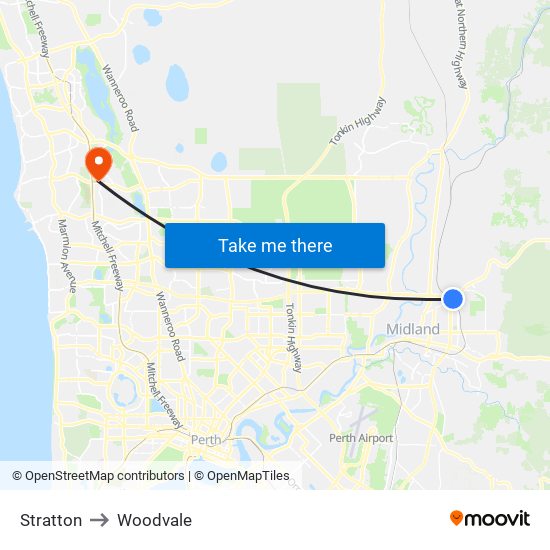 Stratton to Woodvale map