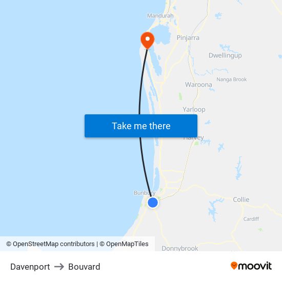 Davenport to Bouvard map