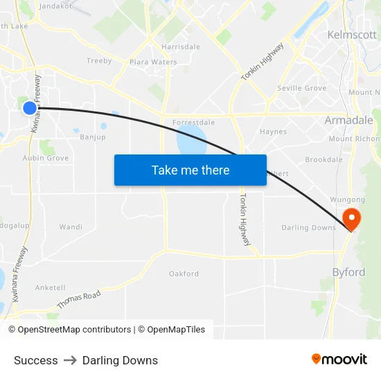 Success to Darling Downs map