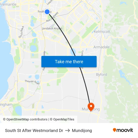 South St After Westmorland Dr to Mundijong map