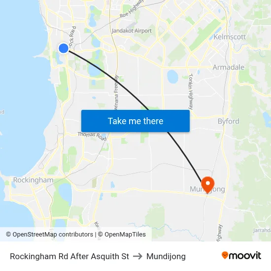 Rockingham Rd After Asquith St to Mundijong map