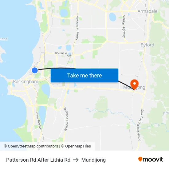 Patterson Rd After Lithia Rd to Mundijong map