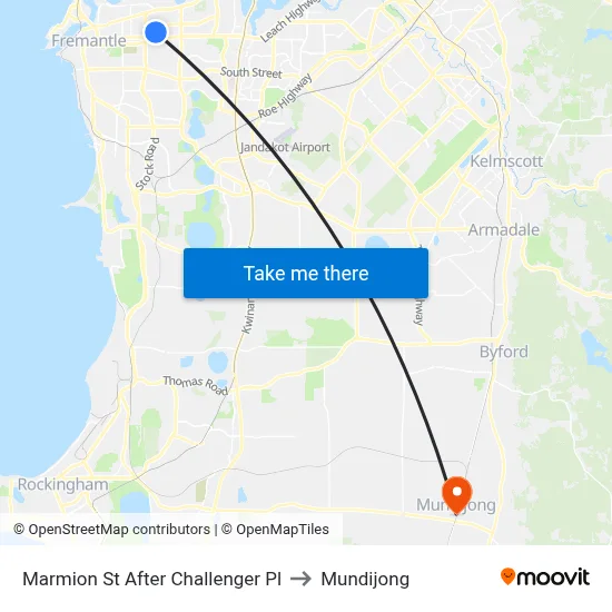 Marmion St After Challenger Pl to Mundijong map