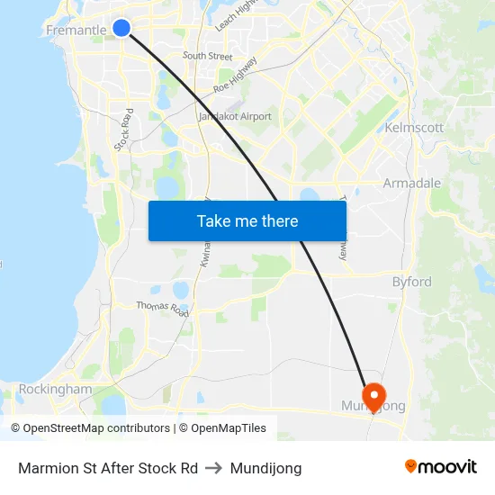 Marmion St After Stock Rd to Mundijong map