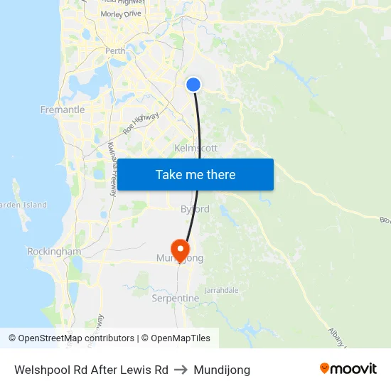 Welshpool Rd After Lewis Rd to Mundijong map