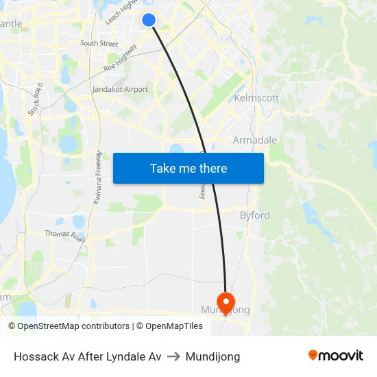 Hossack Av After Lyndale Av to Mundijong map