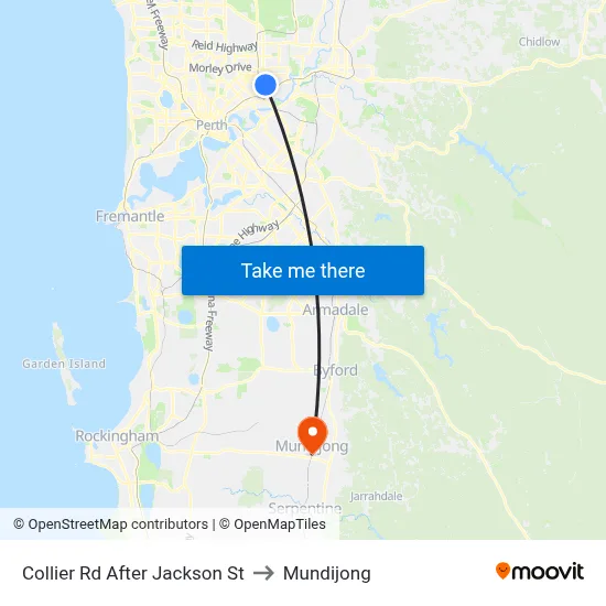 Collier Rd After Jackson St to Mundijong map