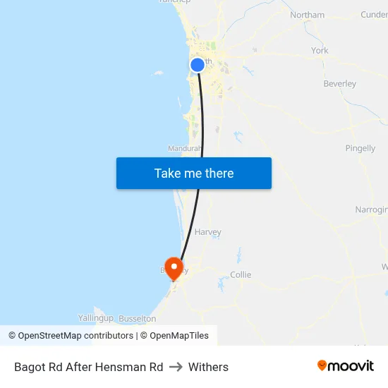 Bagot Rd After Hensman Rd to Withers map