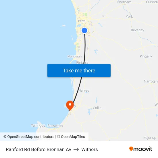 Ranford Rd Before Brennan Av to Withers map