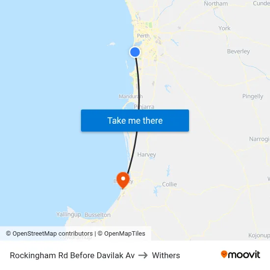 Rockingham Rd Before Davilak Av to Withers map