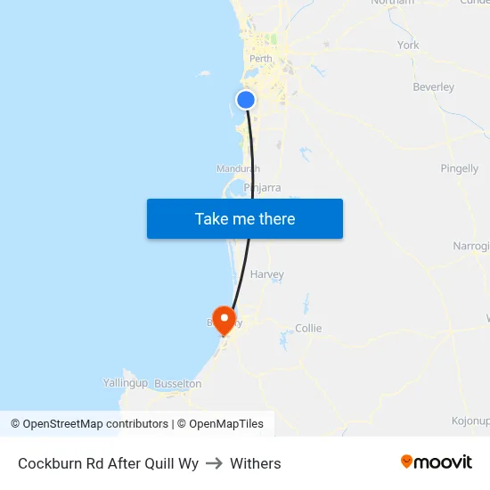 Cockburn Rd After Quill Wy to Withers map