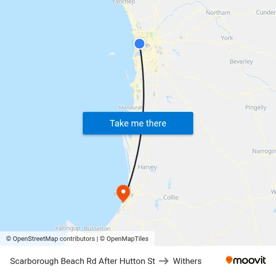 Scarborough Beach Rd After Hutton St to Withers map
