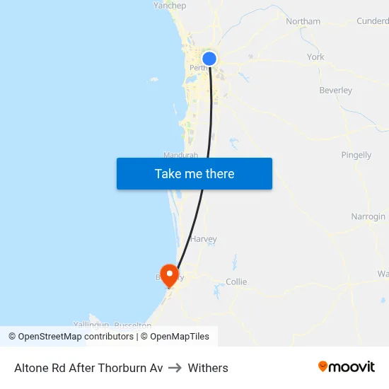 Altone Rd After Thorburn Av to Withers map