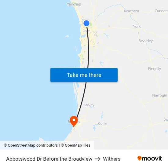 Abbotswood Dr Before the Broadview to Withers map