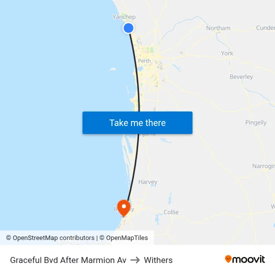 Graceful Bvd After Marmion Av to Withers map