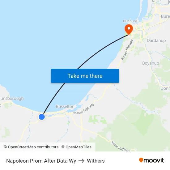 Napoleon Prom After Data Wy to Withers map