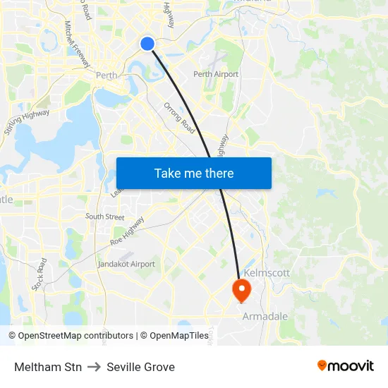 Meltham Stn to Seville Grove map