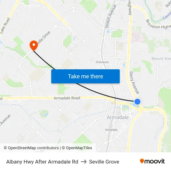 Albany Hwy After Armadale Rd to Seville Grove map