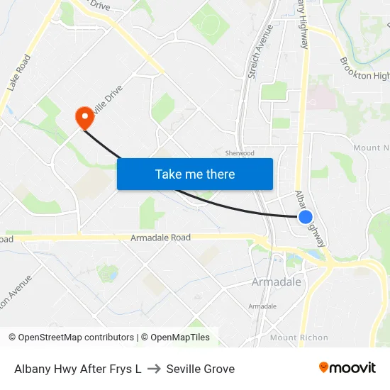 Albany Hwy After Frys L to Seville Grove map