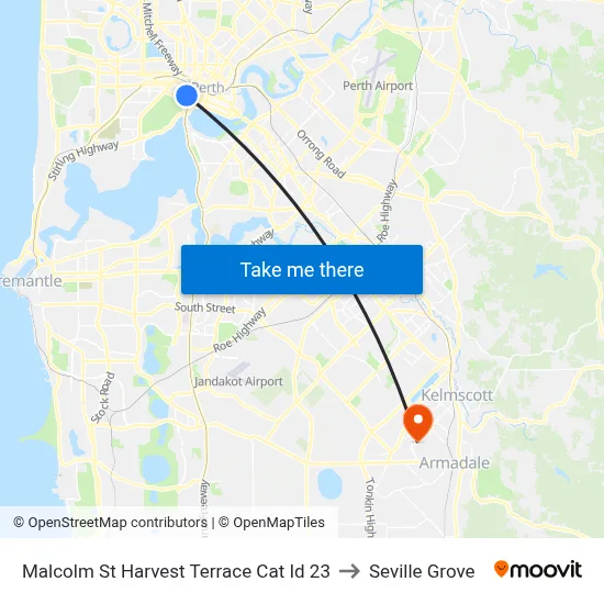 Malcolm St Harvest Terrace Cat Id 23 to Seville Grove map