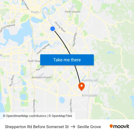 Shepperton Rd Before Somerset St to Seville Grove map