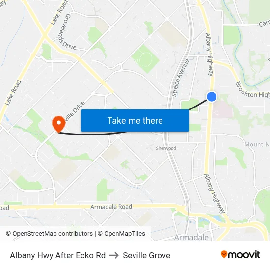 Albany Hwy After Ecko Rd to Seville Grove map