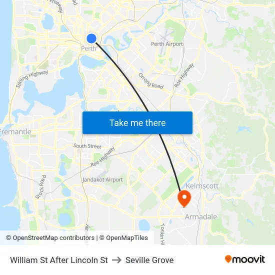 William St After Lincoln St to Seville Grove map