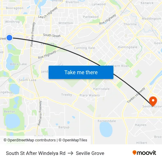 South St After Windelya Rd to Seville Grove map