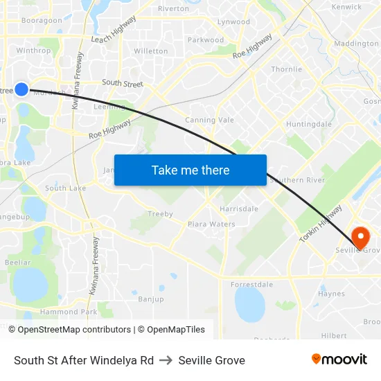 South St After Windelya Rd to Seville Grove map