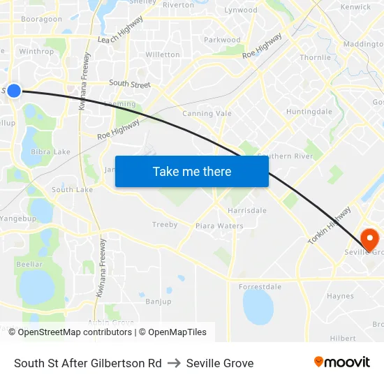South St After Gilbertson Rd to Seville Grove map