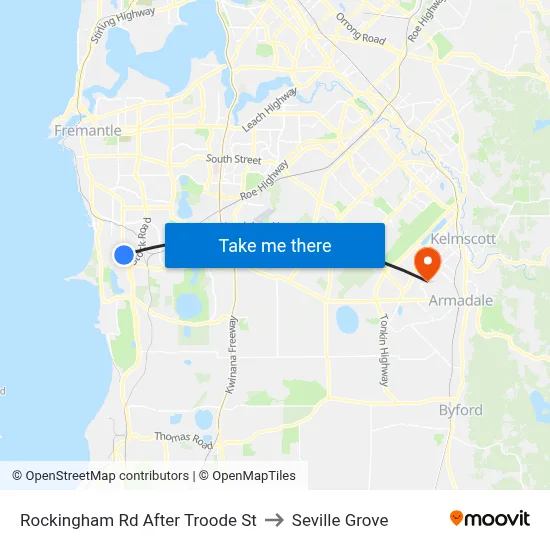 Rockingham Rd After Troode St to Seville Grove map