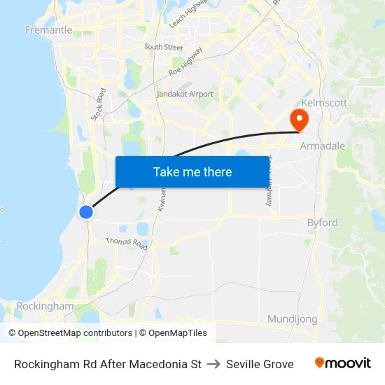 Rockingham Rd After Macedonia St to Seville Grove map