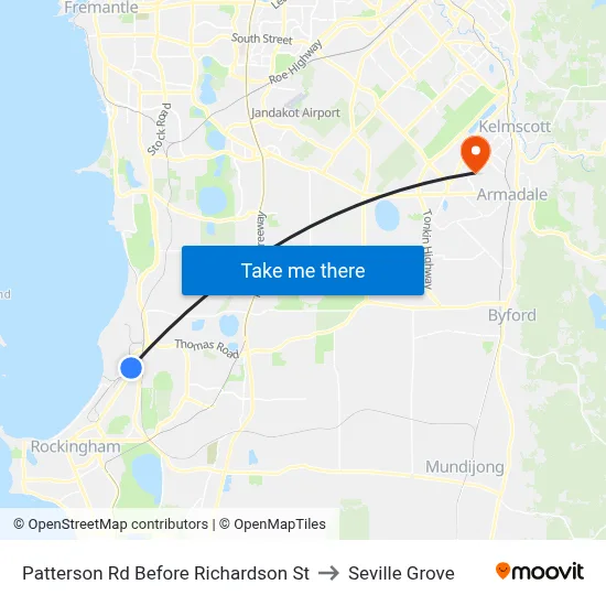 Patterson Rd Before Richardson St to Seville Grove map