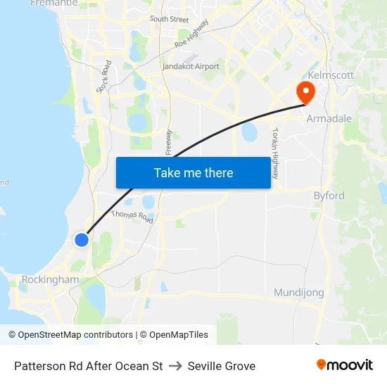 Patterson Rd After Ocean St to Seville Grove map