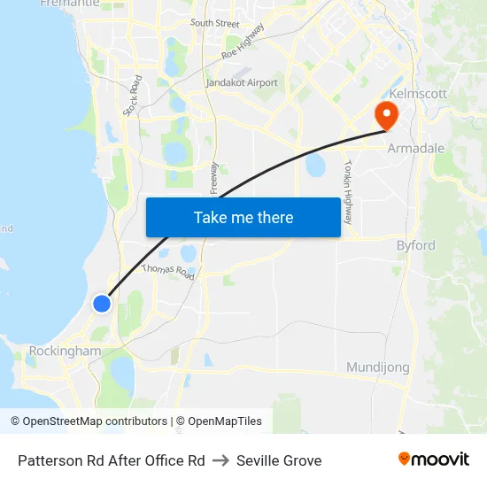 Patterson Rd After Office Rd to Seville Grove map