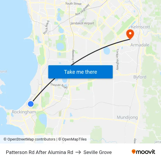 Patterson Rd After Alumina Rd to Seville Grove map
