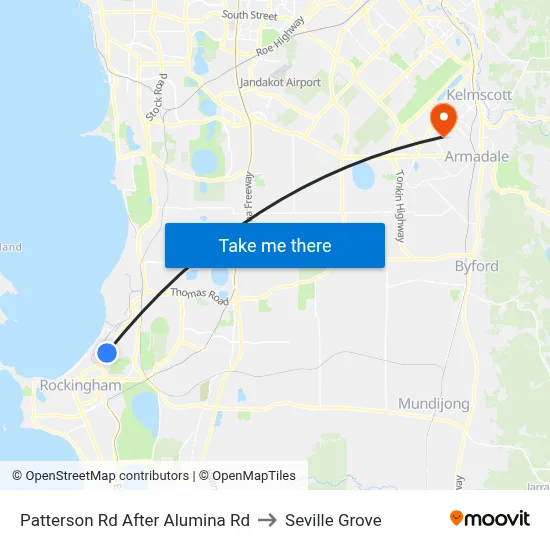 Patterson Rd After Alumina Rd to Seville Grove map
